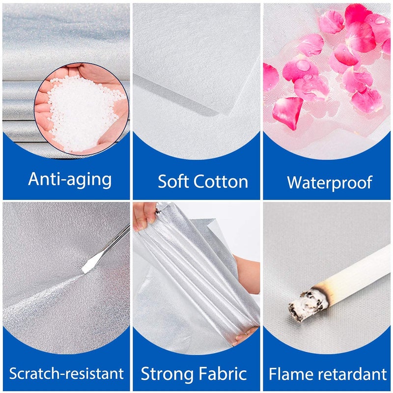 Kaugung 6 Layers Car Cover Custom Fit Ford Fusion Sedan from 2005 to 2025  Waterproof Car Cover All Weather for Automobiles Outdoor Indoor with Zipper Door  Sun Rain Dust Snow Protection. - Image 3